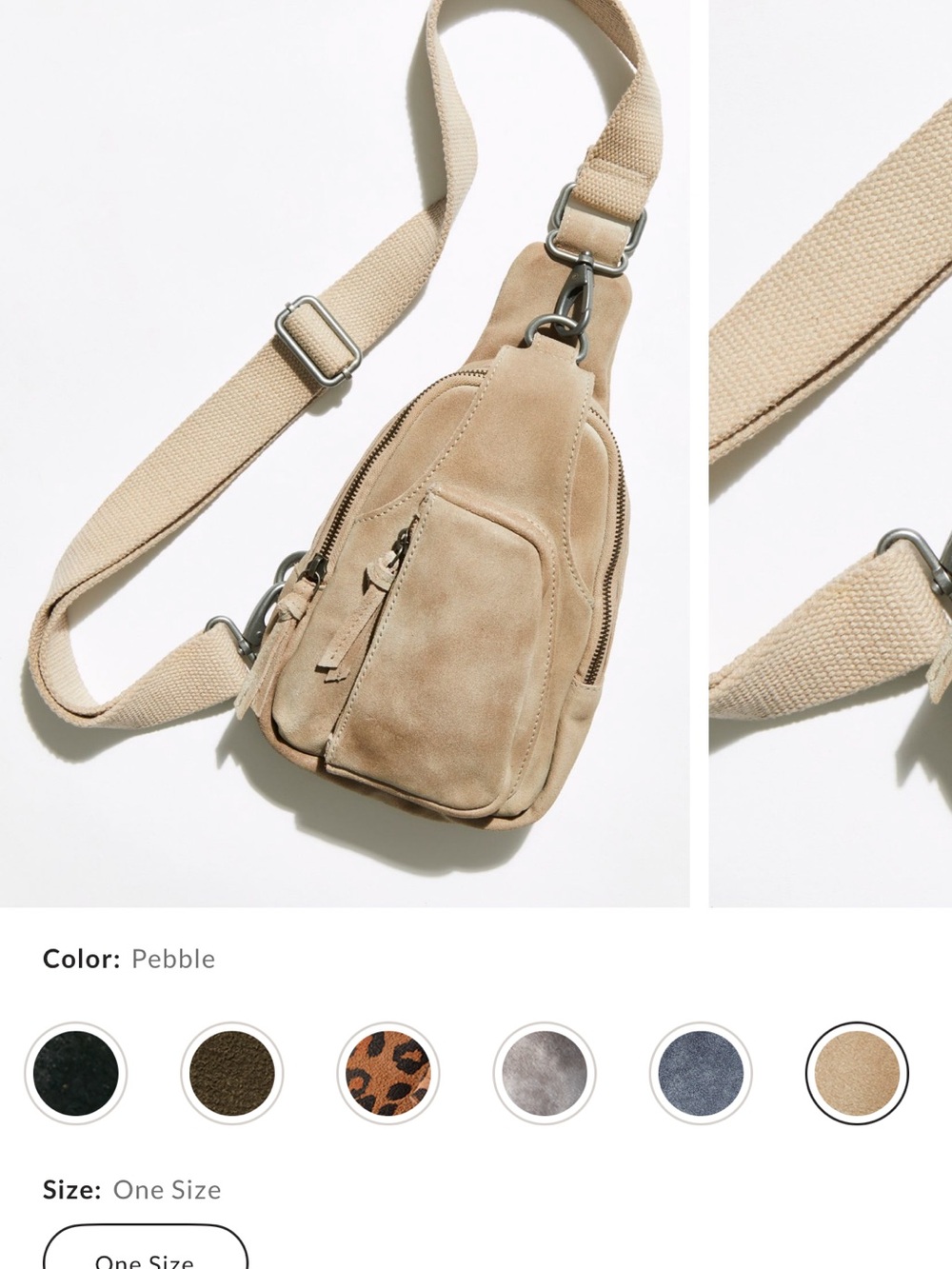 Free People Hudson Suede Sling bag